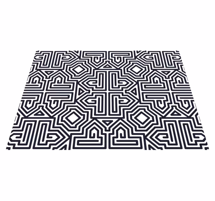 Placemat abstract geometrisch patroon - TenStickers