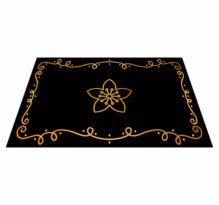 Originele placemat graceful botanisch element - TenStickers