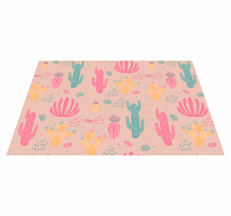 Originele placemat met levendig cactuspatroon - TenStickers