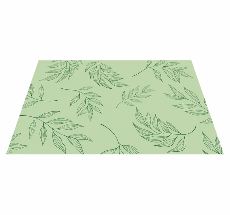 Placemat elegante bladpatronen - TenStickers