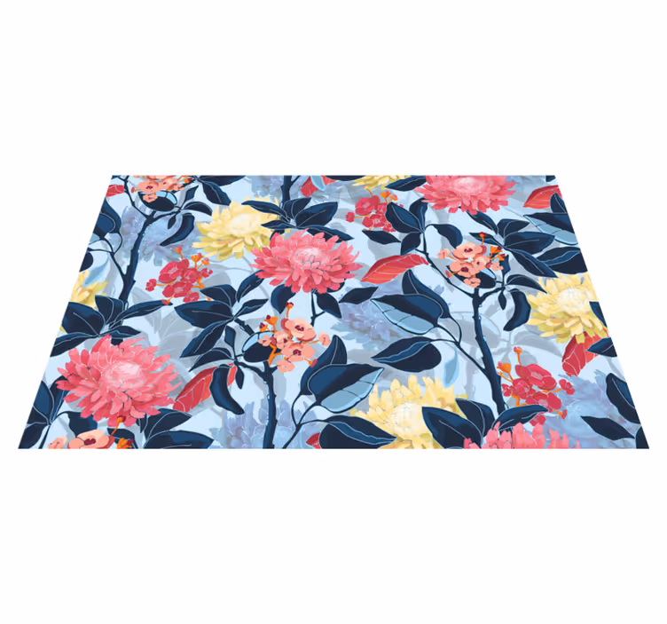 Originele placemat bloemig patroon elegantie - TenStickers