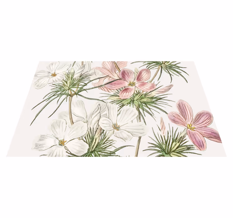 Originele placemat bloemig botanisch arrangement - TenStickers