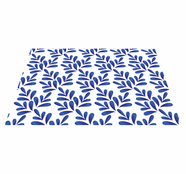 Elegante placemats Blauw porselein - TenStickers