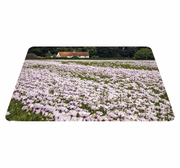 Originele placemat lavendel bloemenveld - TenStickers