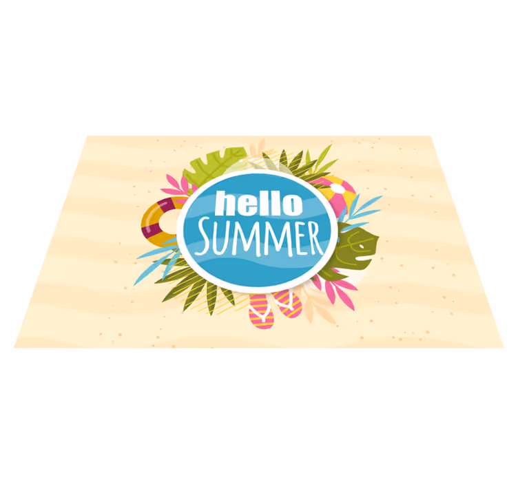 Originele placemat zomerse sfeer - TenStickers