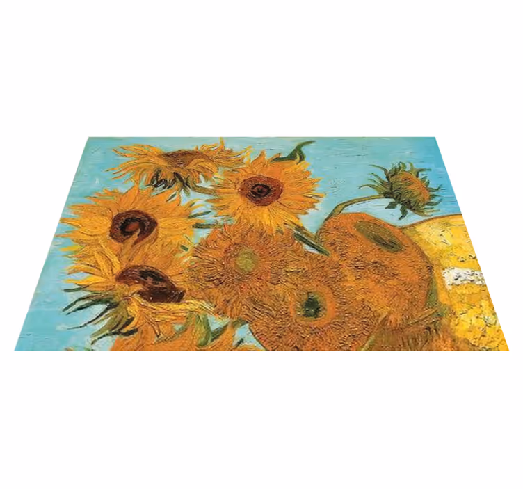 Originele placemat zonnebloem vibrantie - TenStickers