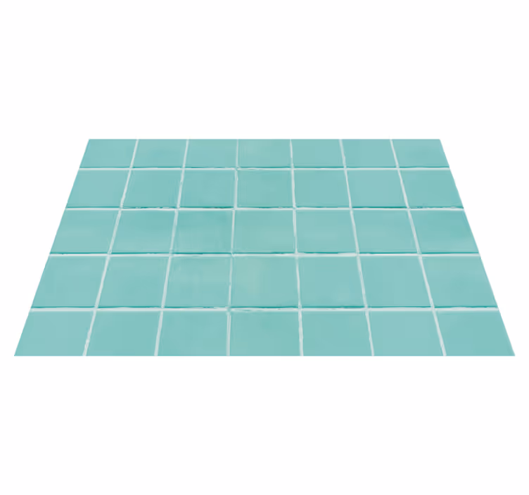 Placemat turquoise tegeloppervlak - TenStickers