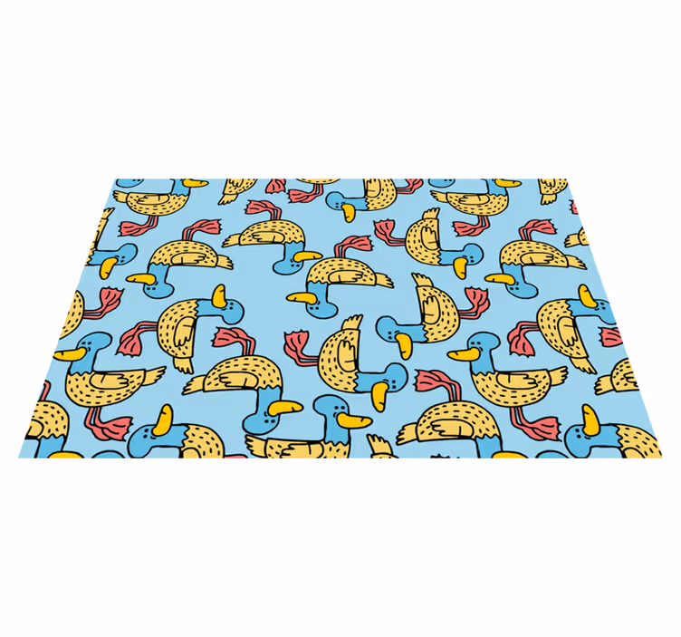 Originele placemat met eigenzinnig eendenpatroon - TenStickers