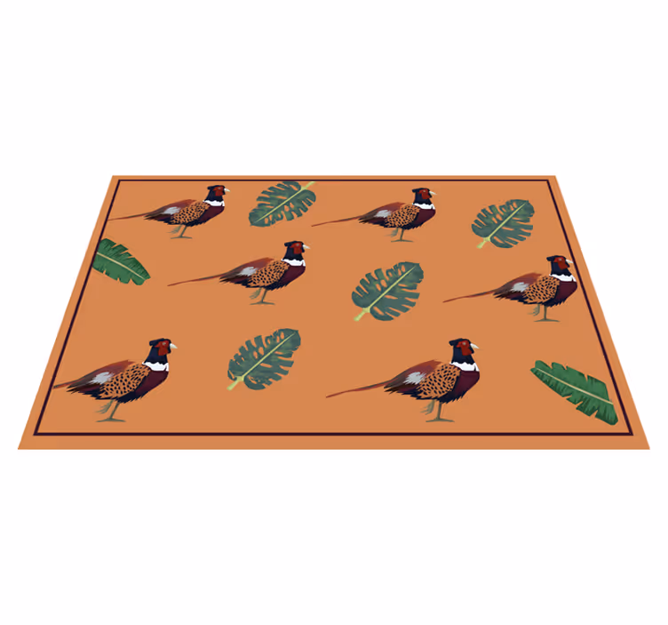Originele placemat kleurrijk fazantenpatroon - TenStickers