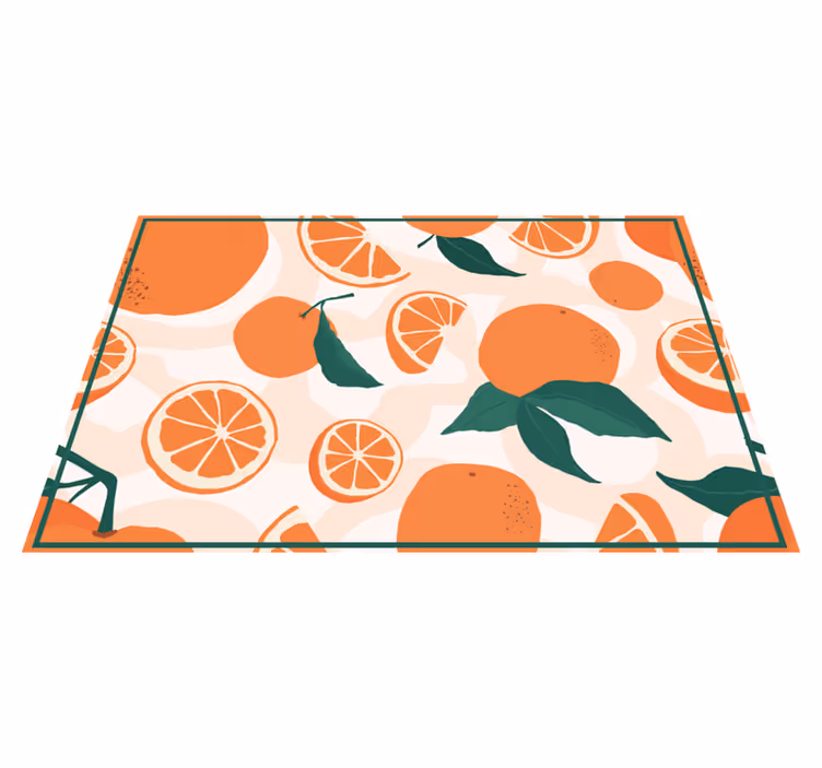 Originele placemat met citrusplakjes motief - TenStickers