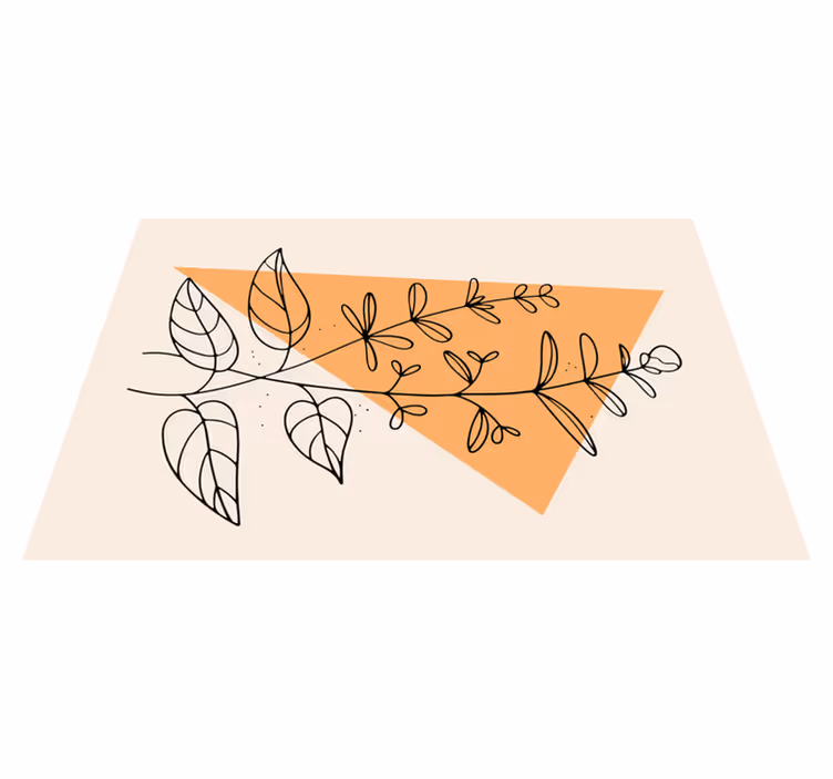 Originele placemat bloemig abstract ontwerp - TenStickers
