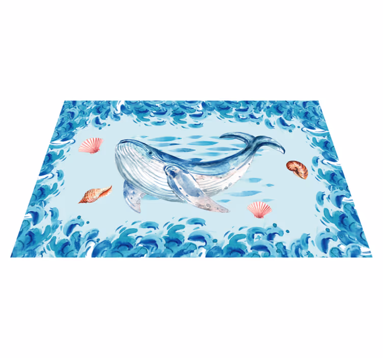 Originele placemat walviszeeelementen - TenStickers