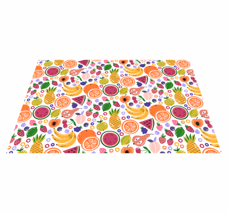 Kinder placemat fruitpatroonprint - TenStickers