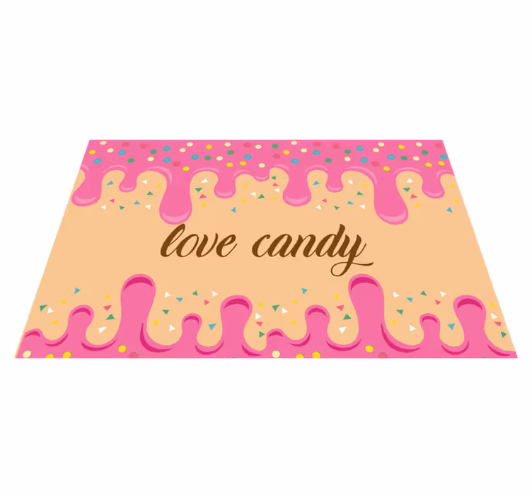 Originele placemat zoete traktaties inspiratie - TenStickers