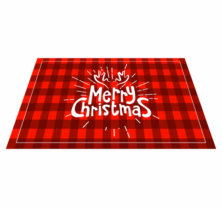 Kerstmis placemat met vrolijk kerstdesign - TenStickers