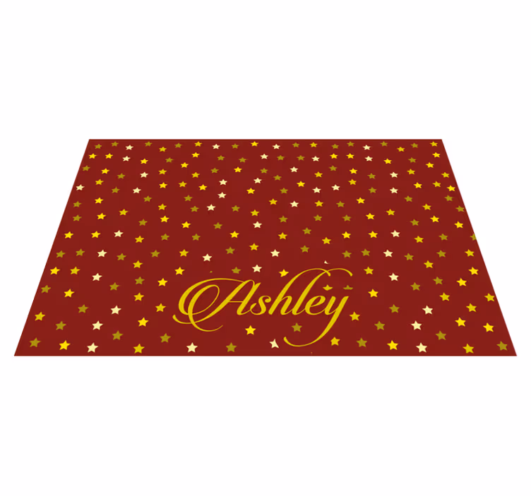 Placemat met naam sterren persoonlijk bord - TenStickers