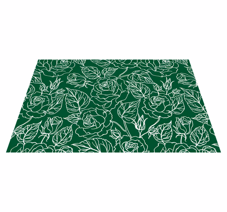 Placemat elegante botanische arrangering - TenStickers