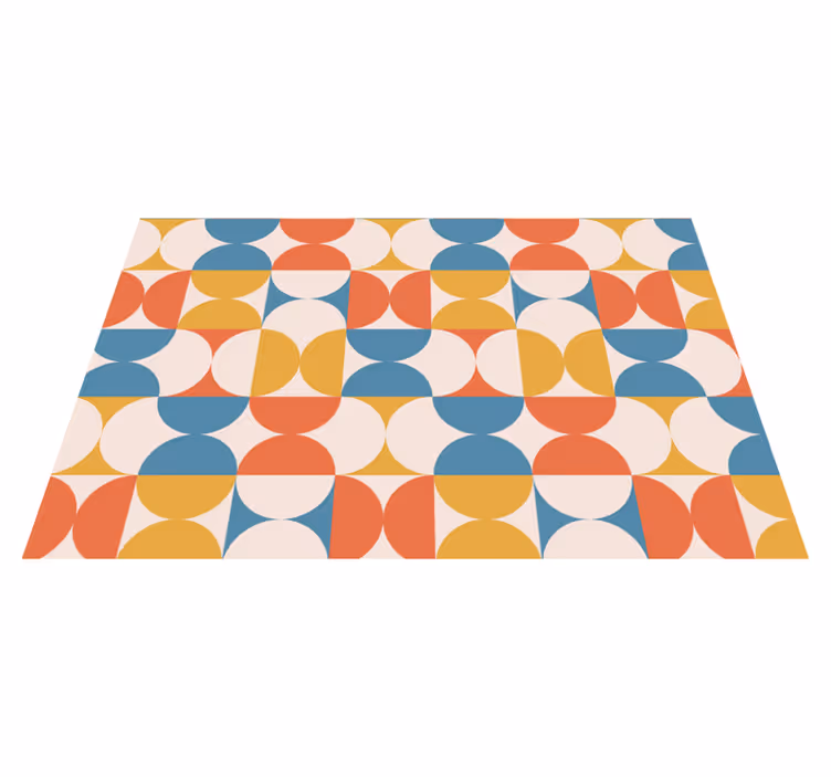 Moderne placemat geometrische kleuren cirkels - TenStickers
