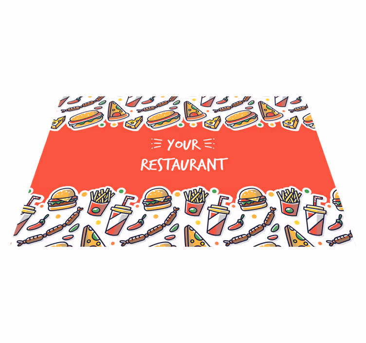 Originele placemat met voedselthema kunst - TenStickers
