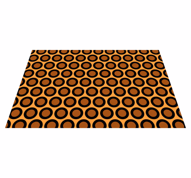 Moderne placemat met cirkelpatroon motief - TenStickers