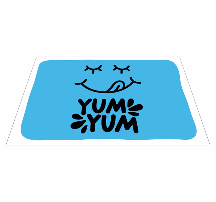 Originele placemat speelse voedseluitdrukking - TenStickers