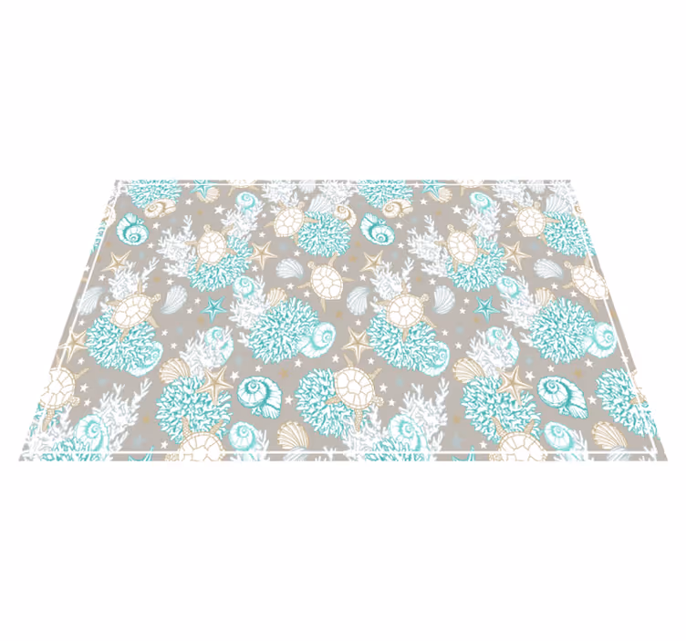Originele placemat met schelpenpatroon - TenStickers