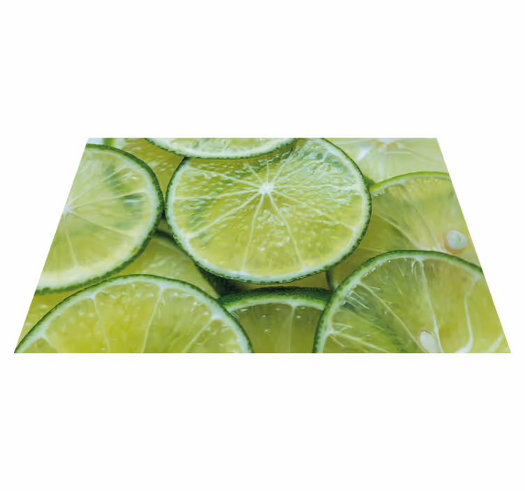 Moderne placemat met sappige limoenschijven - TenStickers