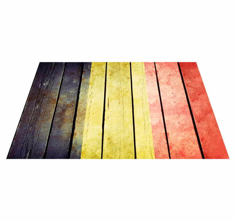 Placemat kleurvolle houten plank - TenStickers