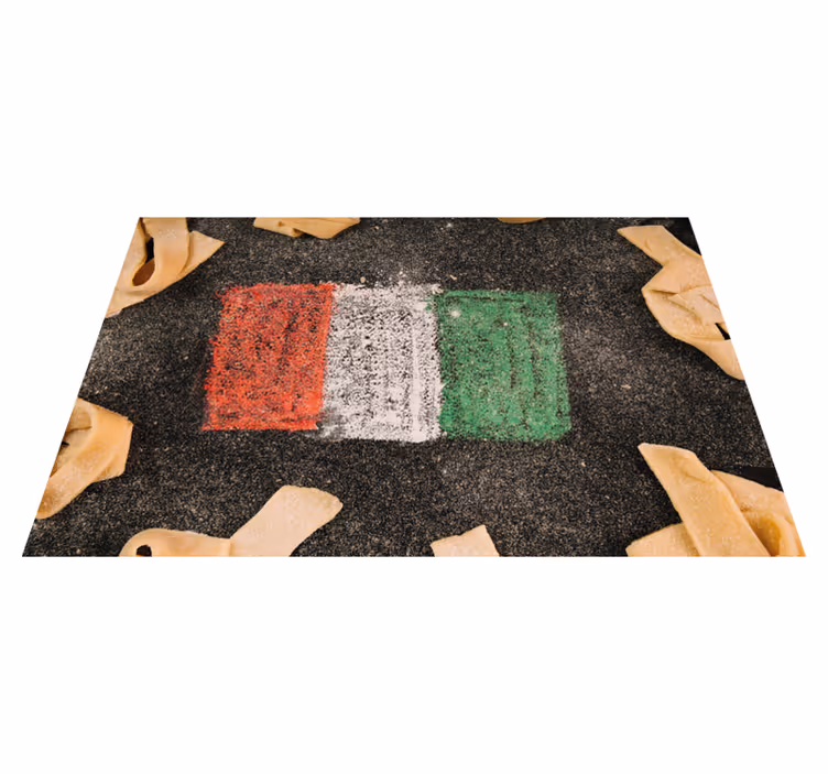 Originele placemat italiaanse vlag culinaire - TenStickers
