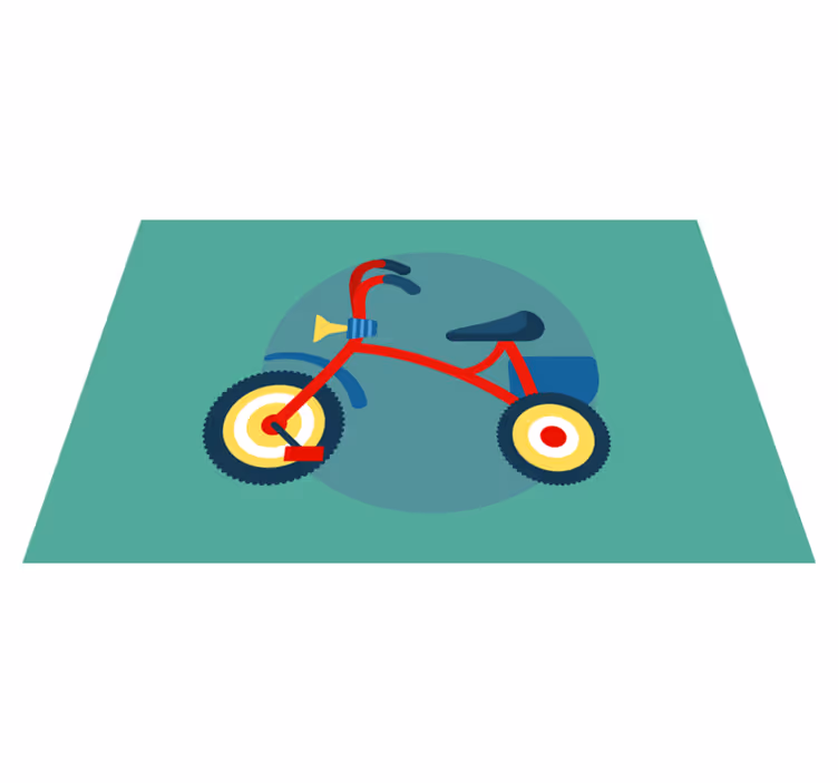 Kinder placemat driewieler met toeter - TenStickers