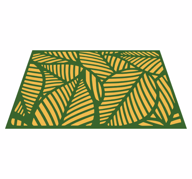 Placemat bladpatroon overlay - TenStickers