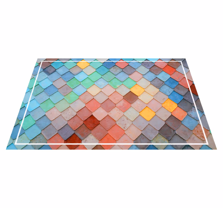 Placemat kleurrijk tegelpatroon - TenStickers
