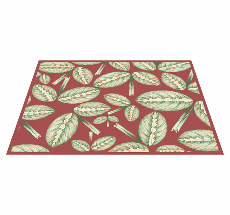 Originele placemat bladmotief compositie - TenStickers