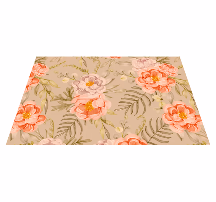 Originele placemat bloemenpatroon arrangement - TenStickers