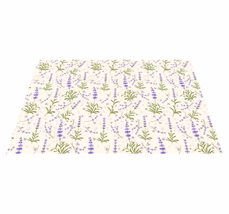 Placemat lavendel bloemenpatroon - TenStickers