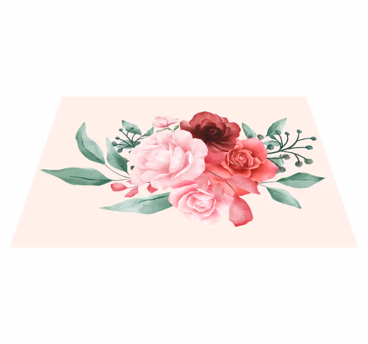 Originele placemat bloemenarrangement - TenStickers