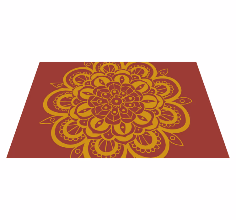 Originele placemat met verfijnd bloemenmotief - TenStickers