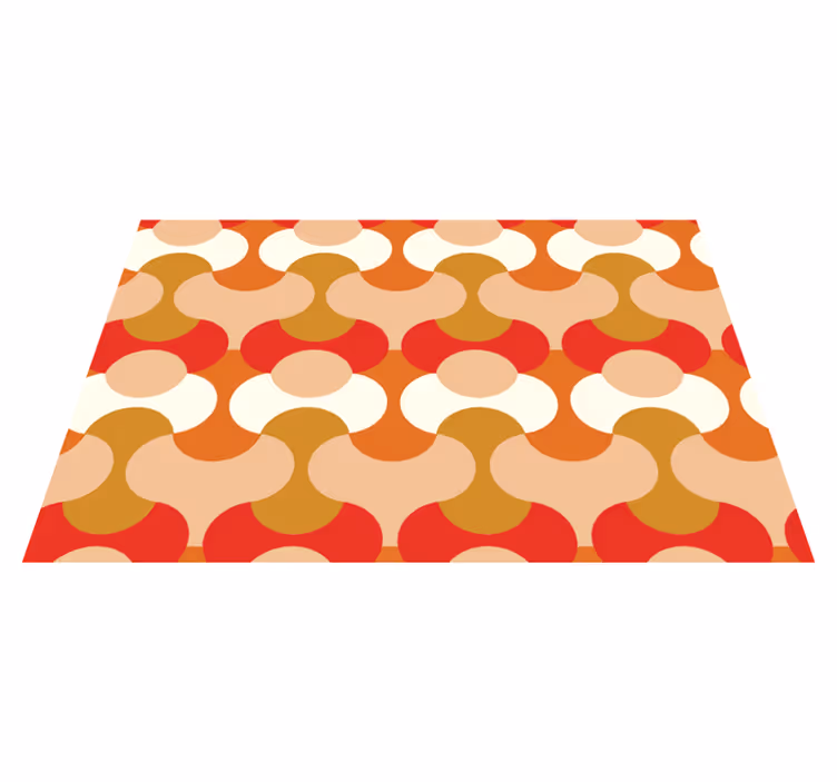 Moderne placemat met levendige geometrische motieven - TenStickers