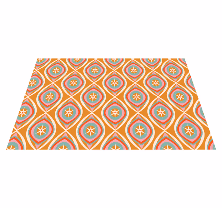 Originele placemat kleurrijk sterrenpatroon - TenStickers