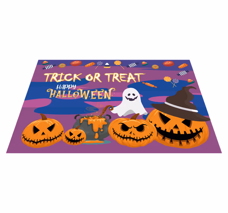 Halloween placemat trick or treat tafel - TenStickers