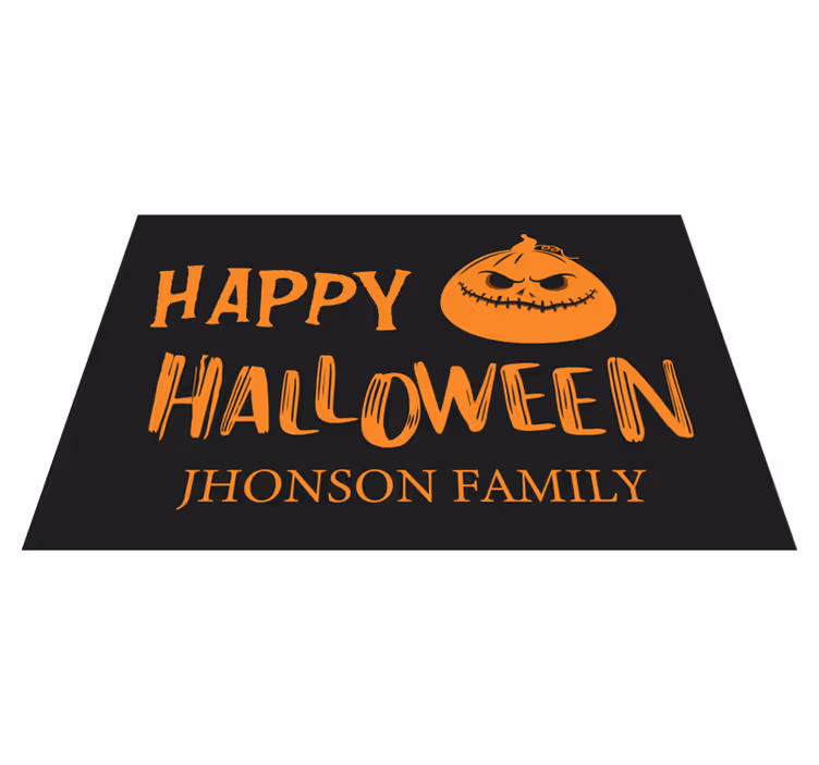 Halloween placemat halloween familiegroet - TenStickers