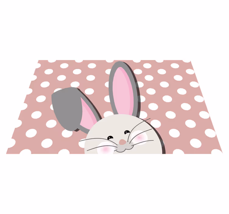 Kinder placemat vrolijk konijn ontwerp - TenStickers