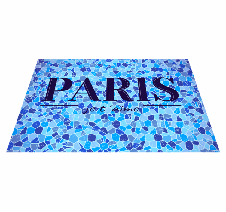 Placemat met tekst paris liefdesquote - TenStickers