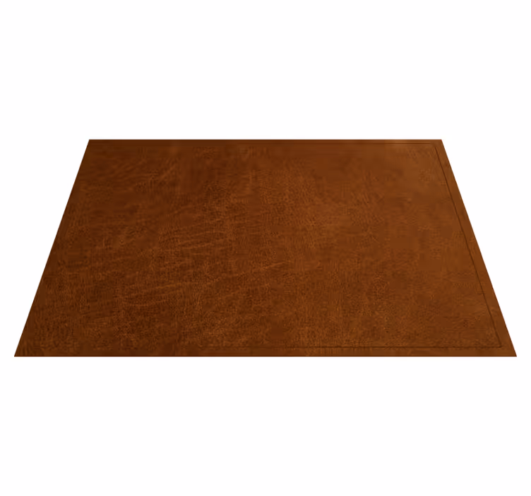 Houten placemat Bruin leereffect - TenStickers