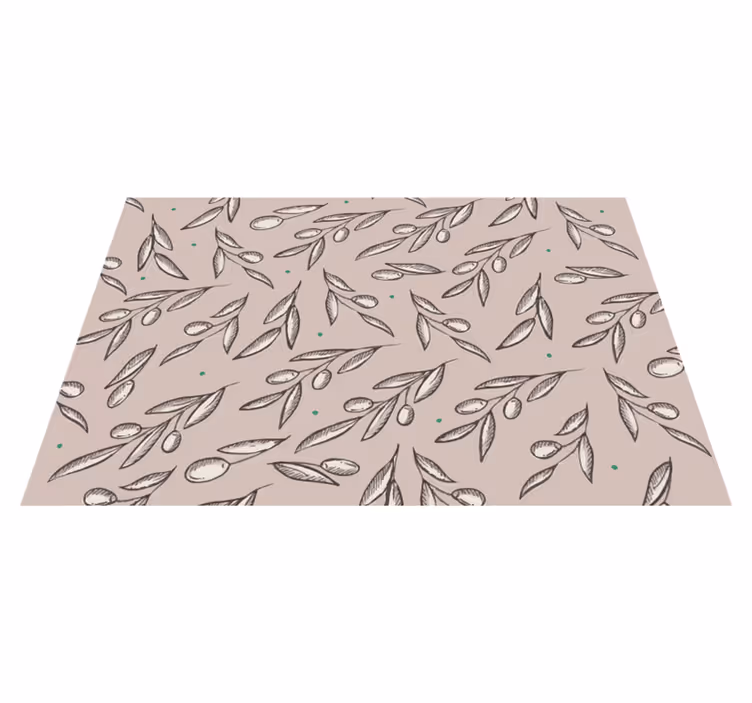 Placemat elegant blad concept - TenStickers