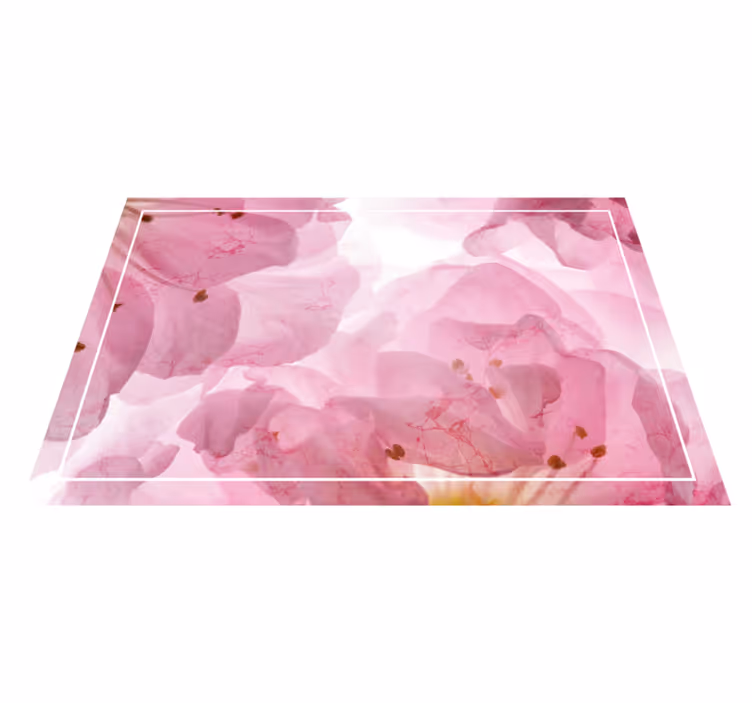 Elegante placemats zacht bloemenpatroon - TenStickers