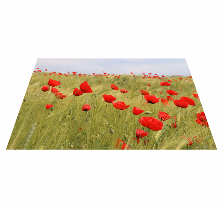 Originele placemat poppy field - TenStickers