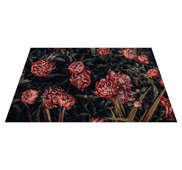 Placemat vrolijke bloemenweergave - TenStickers