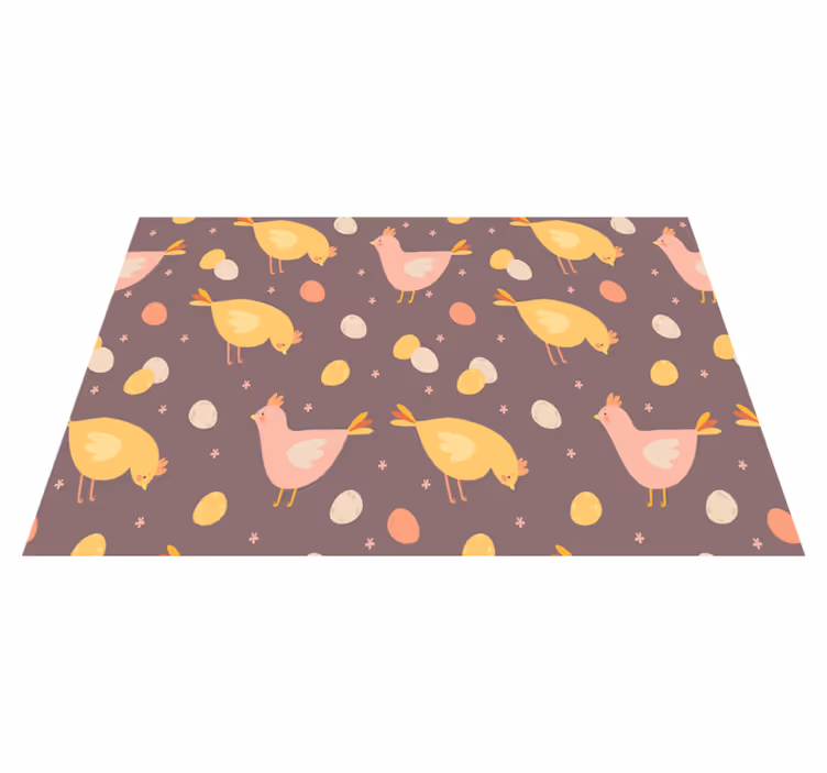 Kinder placemat met betoverend vogelpatroon - TenStickers