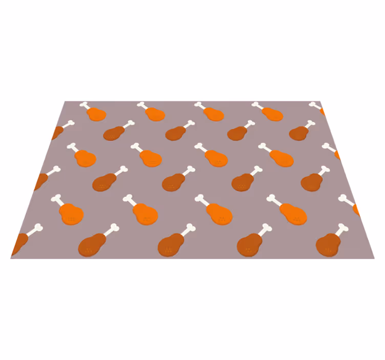 Originele placemat met kippenpootpatroon - TenStickers